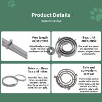 ZZOOI Adjustable Collar For Dogs And Cats Adjustable Drive Away Fleas And Tick Pet In Vitro Deworming Ring Bright Collar For Dogs