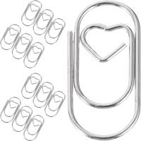 50pcs Small Paper Clips Heart Paperclips Shaped Bookmark Clips Cute Paper Clips Office Favors