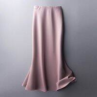 【CW】 Silk Skirts Womens Korean England Office Faldas Mujer Moda