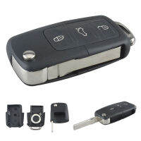 3ปุ่ม Smart Remote Replacement Key Case พร้อม Uncut Car Flip Key