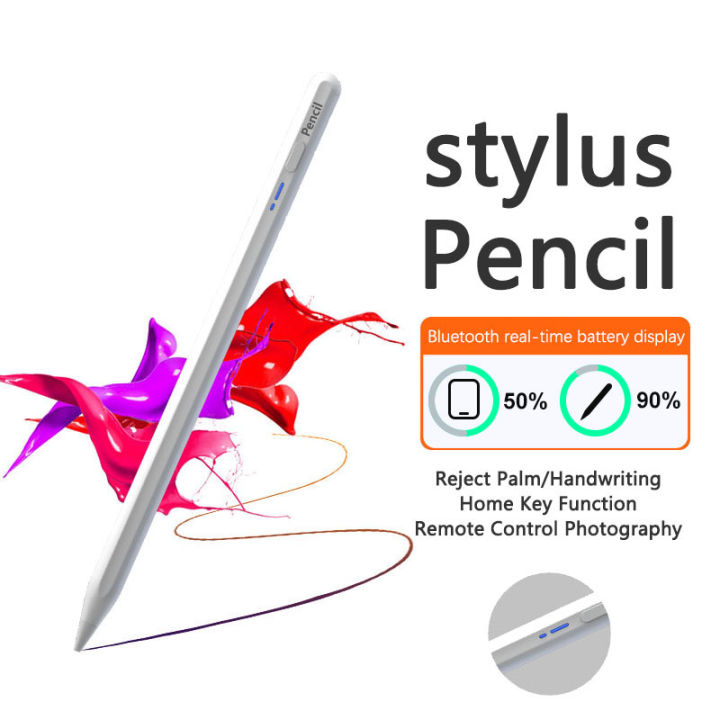 ปากกาไอแพด-stylus-pen-ปากกาสไตลัสgen9-8-7-6-air5-4ปากกาไอแพด-ปากกาทัชสกรีน-ปากกาไอแพดgen9ปากกา-ipad-วางมือบนจอ-แรเงาได้-สำหรับ-pencil-pro11-pro12-9apple-pencil-ปากกา