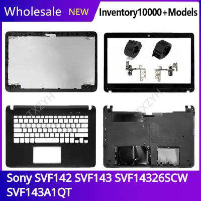 New For Sony SVF142 SVF143 SVF14326SCW SVF143A1QT Laptop LCD back cover Front Bezel Hinges Palmrest Bottom Case A B C D Shell