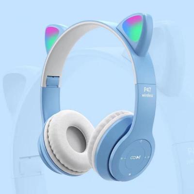 Cat Ears Wireless Headphones Music Stereo Bluetooth-compatible Headphone With Mic Children Daughter Gamer Headset Kid Gifts