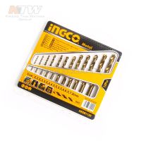 INGCO ดอกสว่านเจาะเหล็ก 2 - 8 มม. 12 ตัวชุด รุ่น AKDB1125 ( 12 Pcs HSS Twist Drill Bits Set ) - ชุดดอกสว่าน BT POWERTOOLS