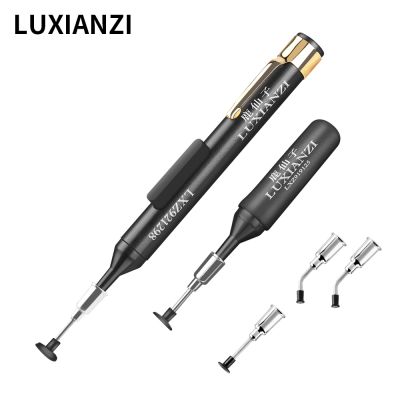 LUXIANZI 2Pc Vacuum Sucking Suction Pen Remover Sucker Pump For Solder Desoldering Pick Up Hand Tool Antistatic IC SMD Tweezer