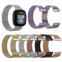 [HOT JUXLLKBKOW 514] สายรัดข้อมือสำหรับ Fitbit Versa 3โลหะสำหรับ Fitbit Sense สร้อยข้อมือเปลี่ยนห่วงสแตนเลสสมาร์ทนาฬิกา Correa