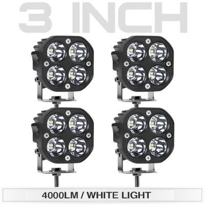 3 Inch 40W LED Work Light 6000K White Spot Beam Lightings Square Working Lamp For Car Motocycle Off-Road Truck Universal 12V 24V