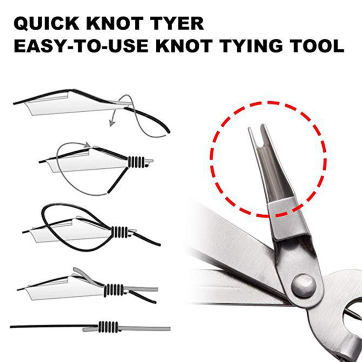 boคลาสสิก1ชุดตกปลาอุปกรณ์ผูกปมอย่างรวดเร็วผูกเล็บสายตัดกรรไกรตัดคีมตะขอ
