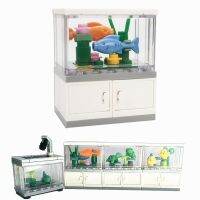 City Friends Fish Tank Building Blocks MOC Assemble Toys ClownFish Turtle Lizard Pet Blocks DIY Toy Creative Toys for Kids Gift