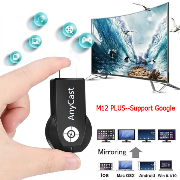anycast-m12-plus-m9-plus-1080p-wireless-tv-stick-wifi-display-dongle-hdmi-compatible-receiver-media-tv-stick-dlna-airplay-miracast-เชื่อมต่อมือถือขึ้นทีวี-รองรับ-iphone-ipad-google-chrome-google-home-
