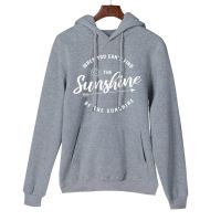 Letter Printed Long Sleeve Sweatshirts Solid Color Drop Shoulder Hooded With Pockets Female Retro Harajuku Hoodies Ropa De Mujer