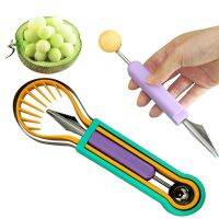 Avocado Peeler Strawberry Slicer Cutter 3 In 1 Fruit Picker Slice Cut Handle Ergonomic Apples