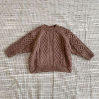 MILANCEL  Autumn Kids Clothes Girls Sweater Twist Knitting Solid Boys Sweaters Loose Children Outwear