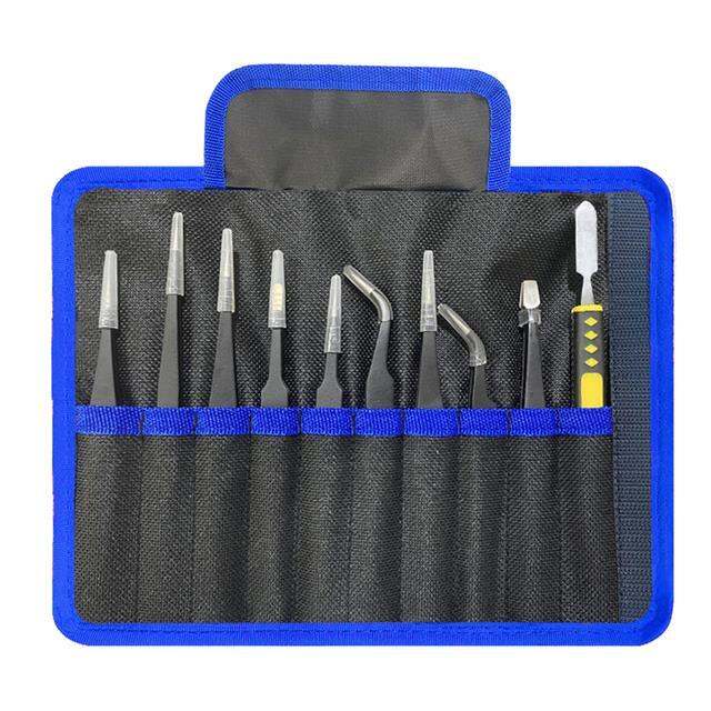 ๑-10pcs-set-anti-static-esd-stainless-steel-tweezers-maintenance-tools-industrial-precision-curved-straight-tweezers-repair-tools