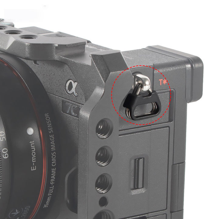 2ชิ้นกล้องดึงแหวนกล้องสายสามเหลี่ยมแยกแหวนตะขอ-dslr-ที่ครอบ-pad