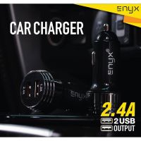 Enyx หัวชาร์จในรถงาน Car charger 2.4A/1.2A  มีระบบตัดไฟในตัว ชาร์ตเร็ว