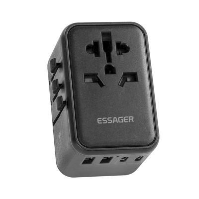 Essager 65W GaN USB Type C 1 PCS Desktop Charger Suitable for All Plug Quick Chagers Multi-Port Charger for Global Travel Chagers