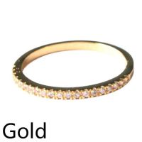 Korea Chic Ring Band Tip Finger Stacking Micro Zircon Ring Good Personality