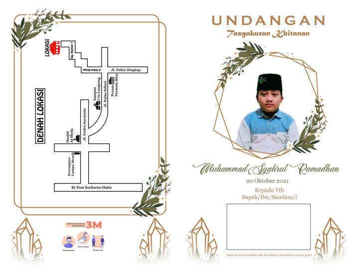 Undangan Sunat Undangan Khitanan 02 Free Plastik | Lazada Indonesia