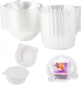 Stock Your Home Individual Plastic Cupcake Containers (100 Count) Sing