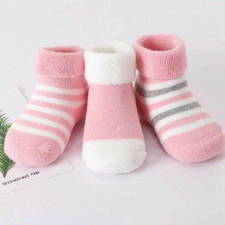 Baby girl socks 1 Pair Infant 100 Cotton for New born to 1 Year Old
