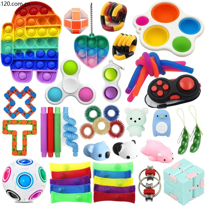 ☜lots 44 Pcs Sensory Fidget Toys Set, Stress Relief Anxiety Relief 