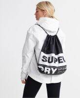 SUPERDRY DRAWSTRING BAG กระเป๋าเป้ กระเป๋าแบบรูดเชือก สำหรับผู้หญิง สี Black