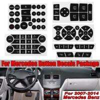 พวงมาลัยหน้าต่าง A/C วิทยุล็อคปุ่มซ่อมสติ๊กเกอร์สำหรับ Mercedes W204 2007-2014