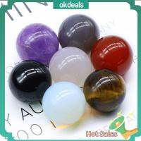 OKDEALS สำหรับคอลเลกชัน หยกจุดสีฟ้า ธรรมชาติ หินธรรมชาติบำบัด หินบำบัด ลูกกลม เครื่องประดับขนาดเล็ก