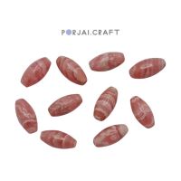 Rhodochrosite oval beads ลูกปัดโรโดโคไซต์ 16mm