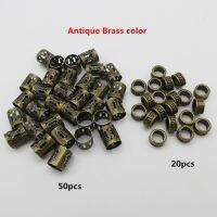 【cw】 70Pcs/Pack adjustable hair bread dreadlock beads rings clips cuff Antique Brass/ red copper/Golden/Silver