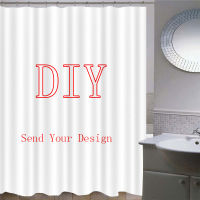 Custom Shower Curtain Bathroom Waterproof Curtains Customized Photo Polyester Bath Decor With Hooks Dropshipping