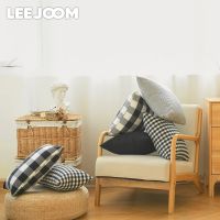 LEEJOOM Black White Checkered Cushion Cover Nodic Style Pillowcase Throw Pillow Cover Sofa Cover Home Decor 30x50cm/45x45cm Cushion Cover