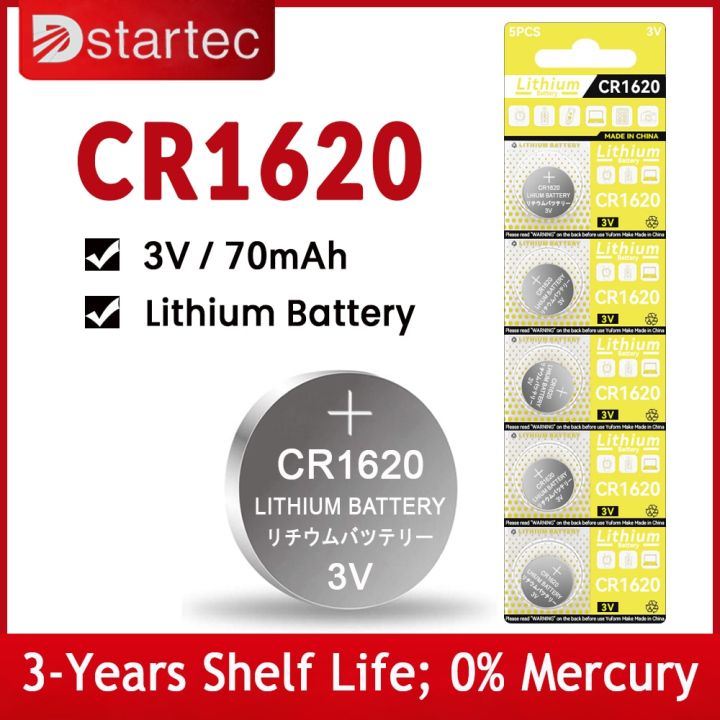 Install Bay® CR1620 - CR1620 3 V Lithium Coin Cell Batteries (5