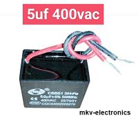 (1ตัว) 5uf , 5.0uf , 400vac Motor Run Capacitor