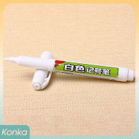 ✨ Konka ปากกามาร์กเกอร์หมึกสีขาวแบบถาวรกันน้ำเครื่องเขียนศิลปะ