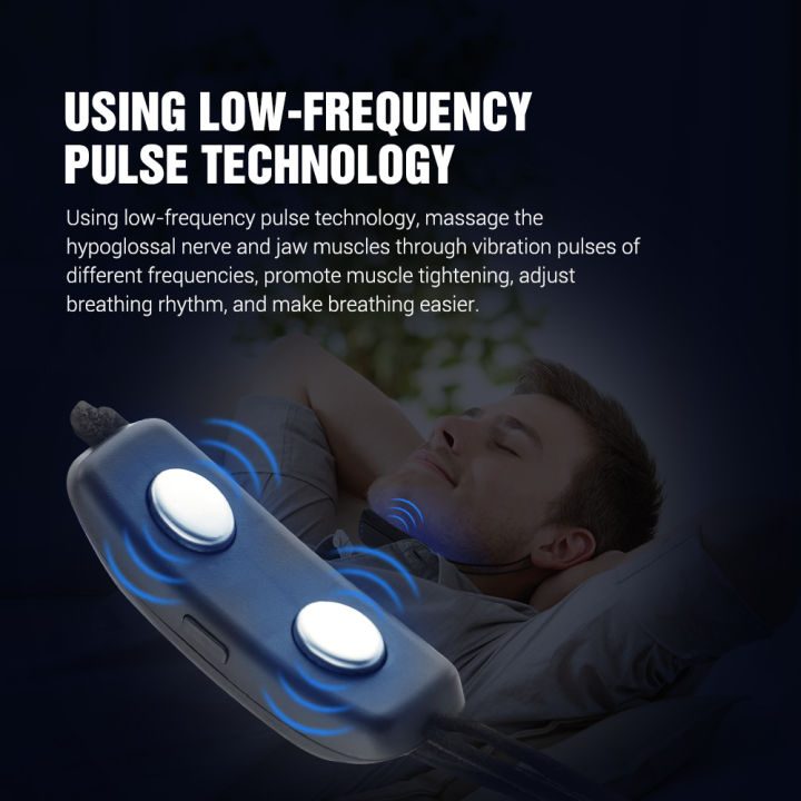smart-anti-snoring-device-electric-low-frequency-pulse-breathing-sleeping-rhythm-corrector-ปรับปรุงการนอนไม่หลับจากการนอนกรนสำหรับผู้ชาย