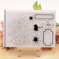 Card Making TPR Transparent Seal Handmade Gift 11x15.5cm DIY Scrapbooking Photo Album Decor Text Ink Bookmark Clear Stamps