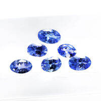 1.35 ct แทนซาไนต์(Tanzanite) ทรงไข่ สีน้ำเงินอมม่วง 6 ชิ้น