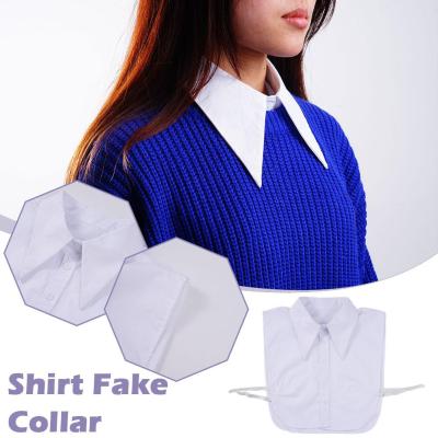 Fake Collar Adjustable Elastic Detachable False Collar Cloth Decoration V0S7