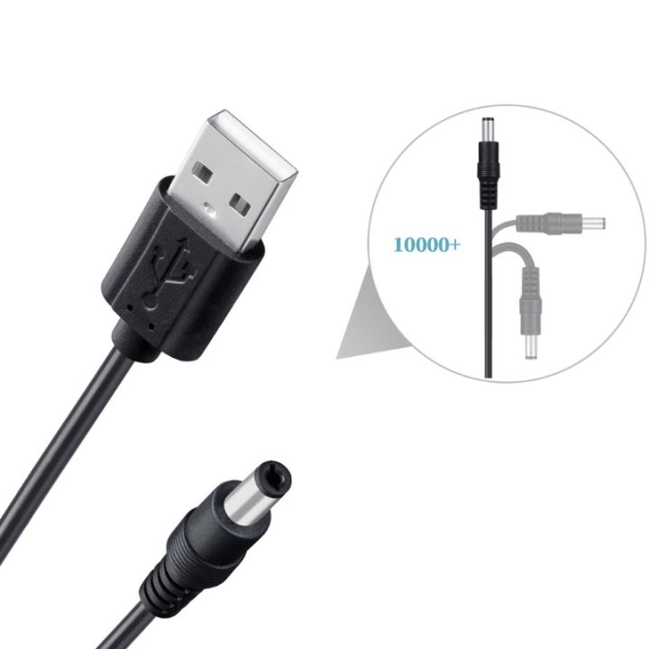 chaunceybi-8in1-5v-usb-to-5-5x2-1mm-3-5mm-4-0mm-4-8mm-6-4mm-5-5x2-5mm-6-3mm-plug-charging-cord-for-router-lamp-and-more