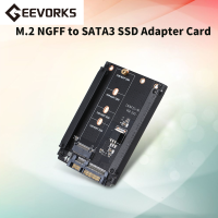 Geevorks NGFFอะแดปเตอร์ซาต้าการ์ดM.2 KEY B-M SSD SATA3.0 Converterสนับสนุนรุ่น2230 2242 2260 2280