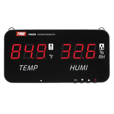 TASI Intelligent Temperature Humidity Meter with L-ED Digital Display Screen Wall-mounted Digital Hygrometer Industrial Agricultural Household Thermo-hygrometer Indoor Outdoor Temperature Gauge Humidity Tester