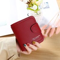 【CC】Women Wallets 2023 New Luxury Brand Red Black Small Mini Coin Purse Hasp Card Holder Lady Wallet Zipper Female Leather Buckle