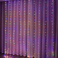 Christmas USB Curtain String Garland lights Remote Control Fairy Light Christmas Decor for Home Wedding Party Holiday Lighting