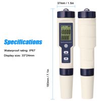 5 In 1 Digital Water Quality Detector PH/EC/TDS/Salinity/Temperature Testing Meter Multi-Function Water Quality Tester Monitor