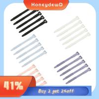 HONEYDEWD 5pcs ซิลิโคน หูฟัง ที่เก็บของ ที่ม้วนสายก้างปลา สายหูฟัง ptotector คลิปสายไฟ ผูกสาย USB