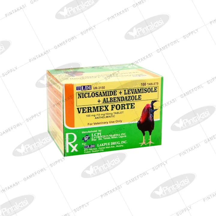 PINTAKASI 100 tablet LDI Vermex Forte Dewormer for Gamefowl Rooster