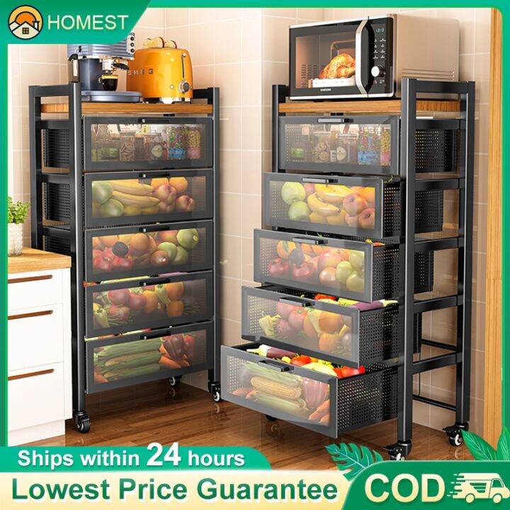 Kitchen Sliding & Wheel FloorToCeiling MultiFunctional Slot