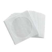 100Pcs White Disc Paper Cardboard Envelopes Paper Storage Holder Covers Anti-static Container 8/12cm Disc Organizer